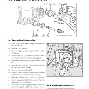 Manual de servicio del tractor Massey Ferguson Serie 5300 en PDF / Reparación de taller / Descarga instantánea imagen 9