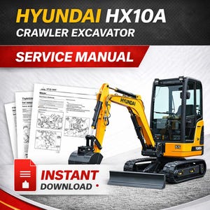 Pobierz instrukcję obsługi koparki gąsienicowej HYUNDAI HX10A w formacie PDF zdjęcie 1