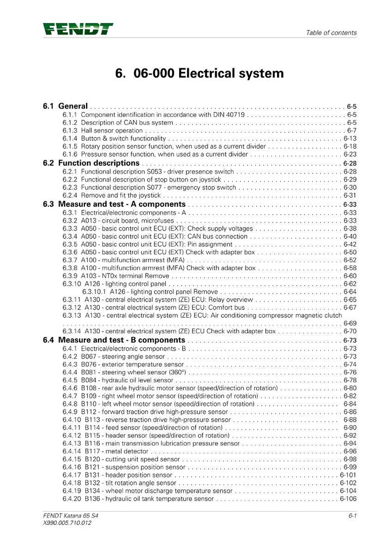 Manual de taller de la cosechadora Fendt Katana 65 s4 en PDF / Servicio y reparación / Descarga instantánea imagen 6