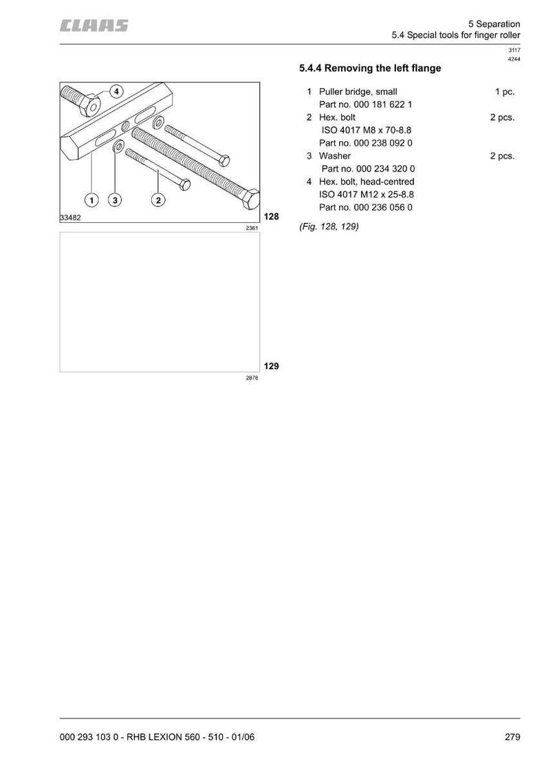 Manual de reparación en PDF para la cosechadora Claas Lexion 510, 520 y 560 / Servicio de taller / Descarga instantánea imagen 4