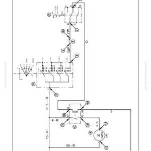 May include: Diagram of a starting system test points for normal operation. The diagram is in black and white and includes text labels and symbols. The text "Starting System Test Points-Normal Operation" is at the top. The diagram includes lines, circles, and rectangles.