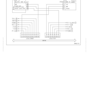 May include: Diagram of a crankcase pressure sensor with labels and wiring details. The diagram includes labels such as "ECM1 J1", "GND", and "Sensor supply". The text "Failure Code [CA556]" is at the top.