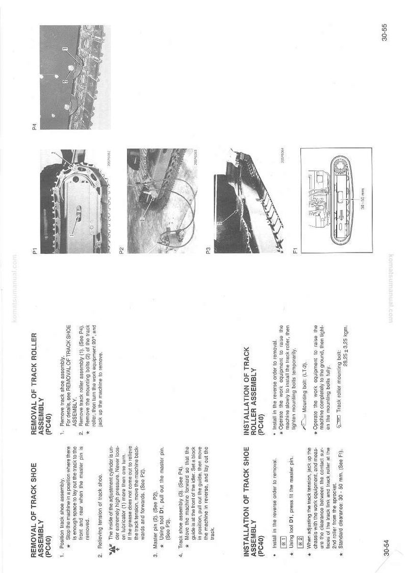 Komatsu PC40-6F hydraulisk grävmaskin servicemanual reparation verkstad PDF-nedladdning bild 8
