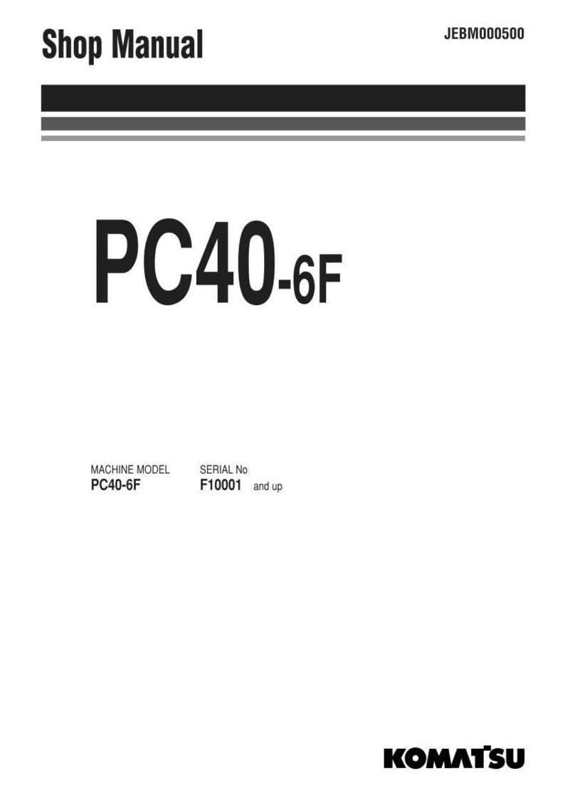 Komatsu PC40-6F hydraulisk grävmaskin servicemanual reparation verkstad PDF-nedladdning bild 3