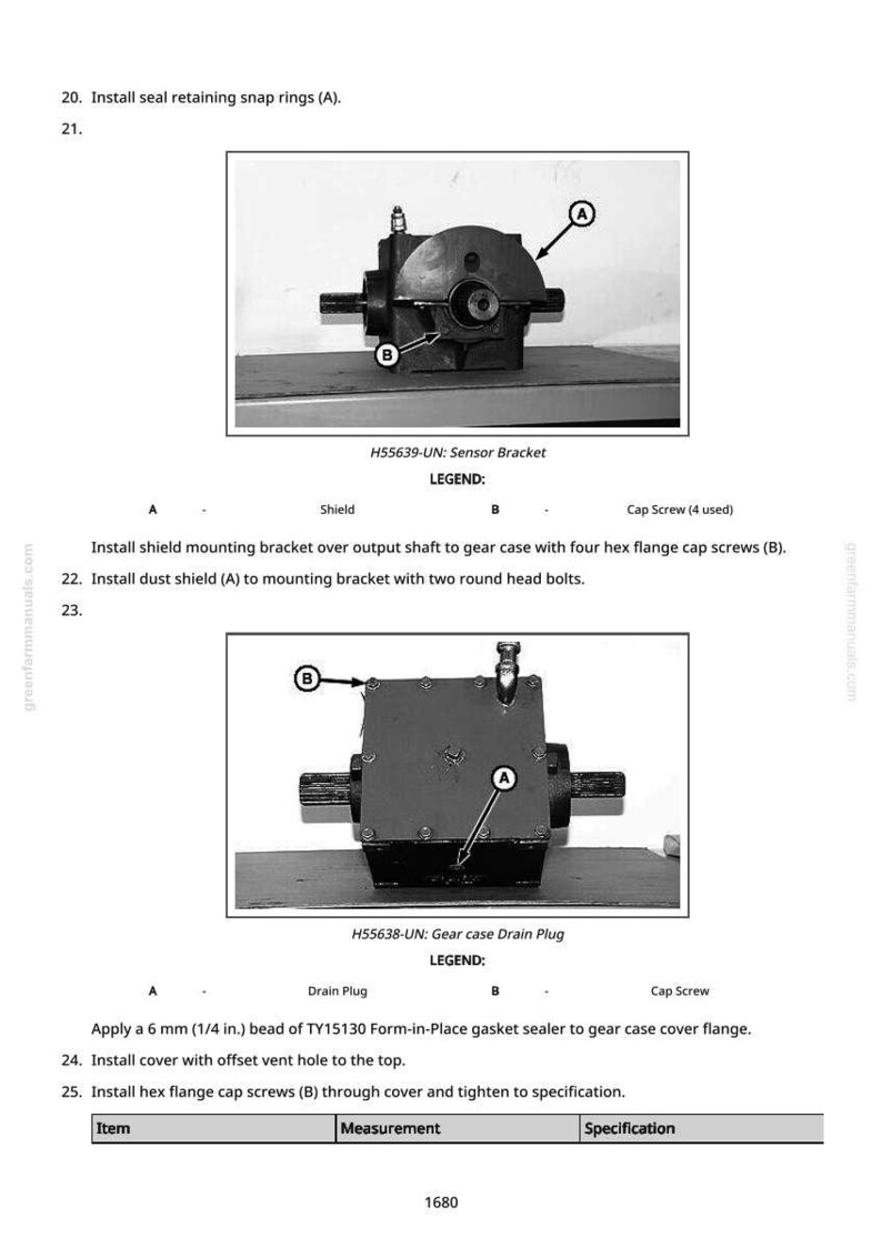 Peut inclure: Diagramme de composants m&eacute;caniques, dont un support de capteur et un bouchon de vidange de carter d'engrenage. L'image comprend les &eacute;tiquettes A et B, et du texte indiquant les pi&egrave;ces et leurs fonctions. Le texte comprend des mesures en mm.