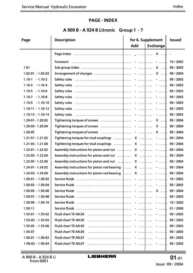 Liebherr A900b a924b litronic Hydraulic excavator Service Manual PDF | Workshop Repair | Instant Download image 5