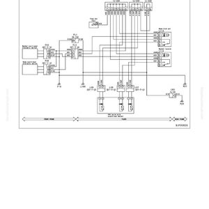 Puede incluir: Un diagrama de circuito detallado con el t&iacute;tulo "Diagrama de circuito relacionado" y "Soluci&oacute;n de problemas". El diagrama presenta varios componentes el&eacute;ctricos, l&iacute;neas y etiquetas, incluyendo "FL1", "F03" y "L100". El c&oacute;digo "(E-5)" es visible. El texto "WA320-5L" tambi&eacute;n est&aacute; presente.