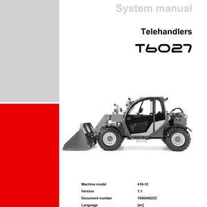 Weidemann T6027 Telehandler System Manual PDF | Technical Documentation | Instant Download image 2
