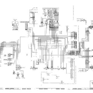 Puede incluir: Un diagrama esquem&aacute;tico el&eacute;ctrico detallado en blanco y negro con numerosas l&iacute;neas, s&iacute;mbolos y texto. El diagrama incluye el texto "ELECTRICAL SCHEMATIC" y "JULY 84".