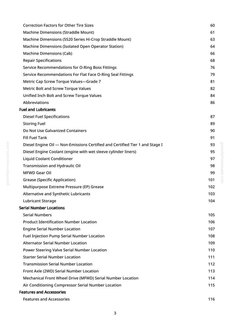 Manual de reparación de tractores John Deere 5220, 5320, 5420, 5520 en formato PDF / Servicio de taller / Descarga instantánea imagen 5