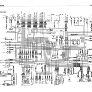 May include: A detailed diagram of an electrical circuit system, with numerous lines, symbols, and components. The diagram is labeled "Electrical Circuit System" and includes the text "Structure and Function" at the top. The image is in black and white.