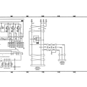 K&ouml;nnte beinhalten: Schwarz-wei&szlig;es Schaltbild eines elektrischen Systems mit verschiedenen Komponenten und Verkabelung. Das Diagramm enth&auml;lt Text und Beschriftungen mit dem Titel "HE 400 JUNE 94 SECTION 14".
