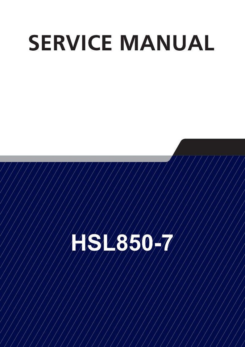 HYUNDAI HSL850-7 Skid Steer Loader Service Manual | PDF | Instant Download image 1
