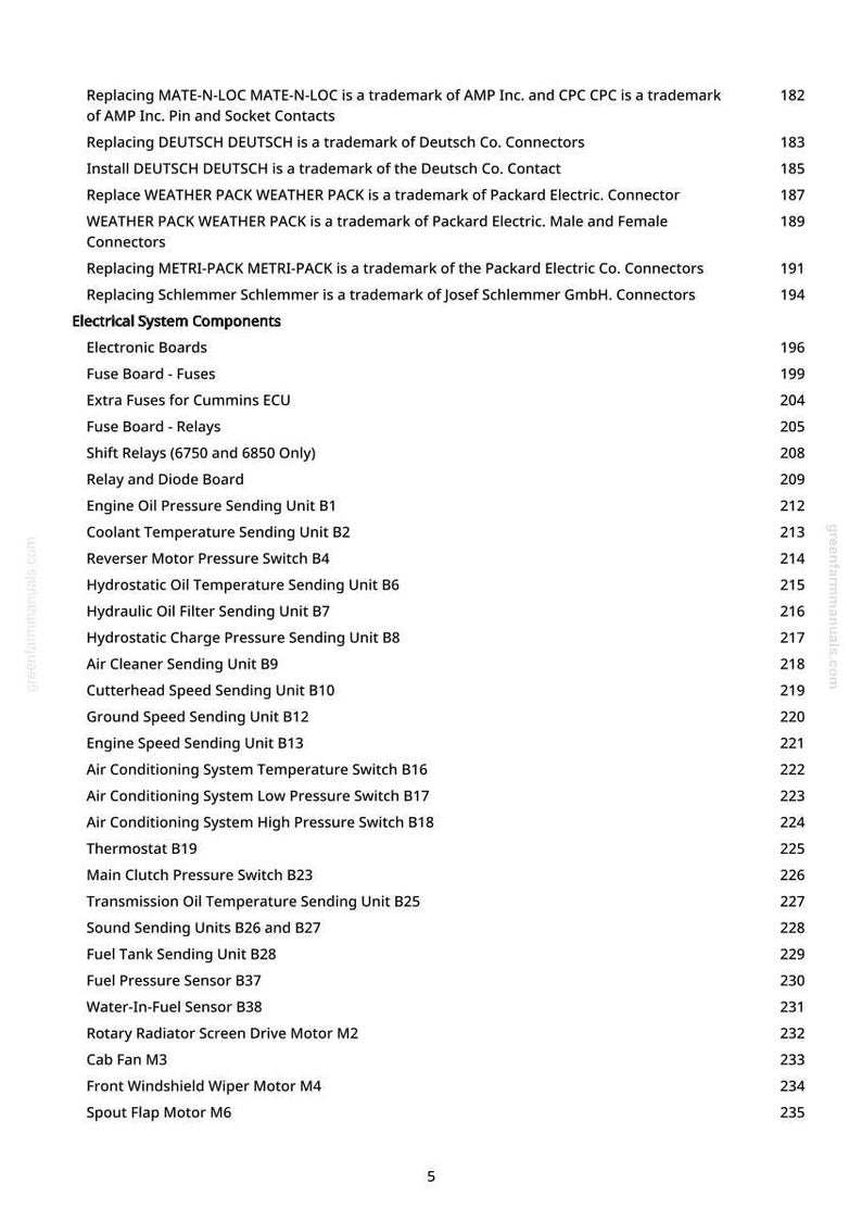 K&ouml;nnte beinhalten: Eine wei&szlig;e Seite mit einer detaillierten Liste von elektrischen Systemkomponenten, einschlie&szlig;lich Sicherungen, Relais und verschiedenen Sendeeinheiten. Der Text enth&auml;lt Marken und Teilenummern, mit Seitenzahlen rechts.