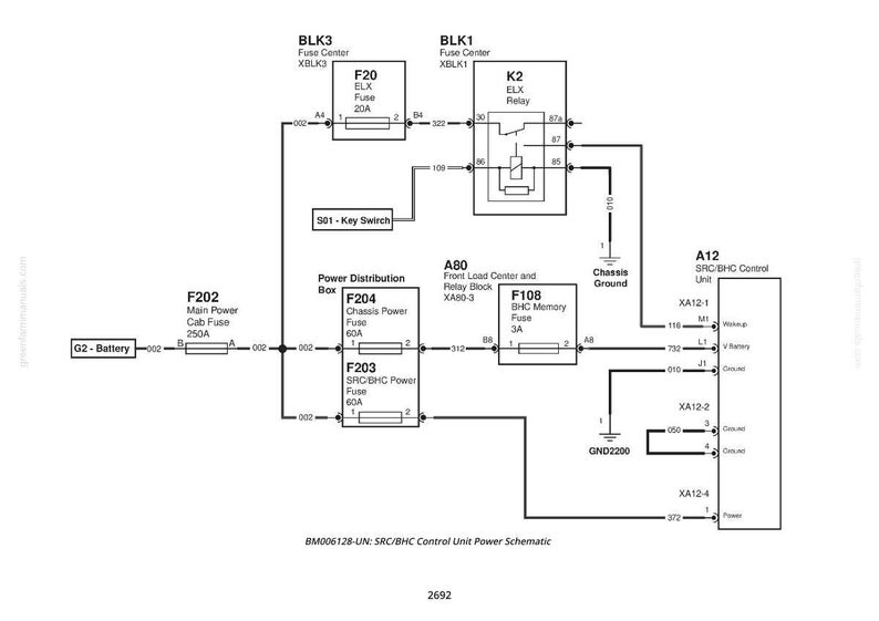 May include: A detailed electrical schematic diagram with labels and symbols. Components include fuses, relays, and a control unit, with text labels such as "Battery", "Fuse", and "Relay". The diagram is in black and white.