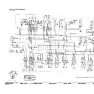 May include: A detailed black and white electrical circuit diagram. The diagram includes text that reads "ELECTRIC CIRCUIT DIAGRAM" and "PEDAL TUBE". The diagram features numerous lines, symbols, and labels.