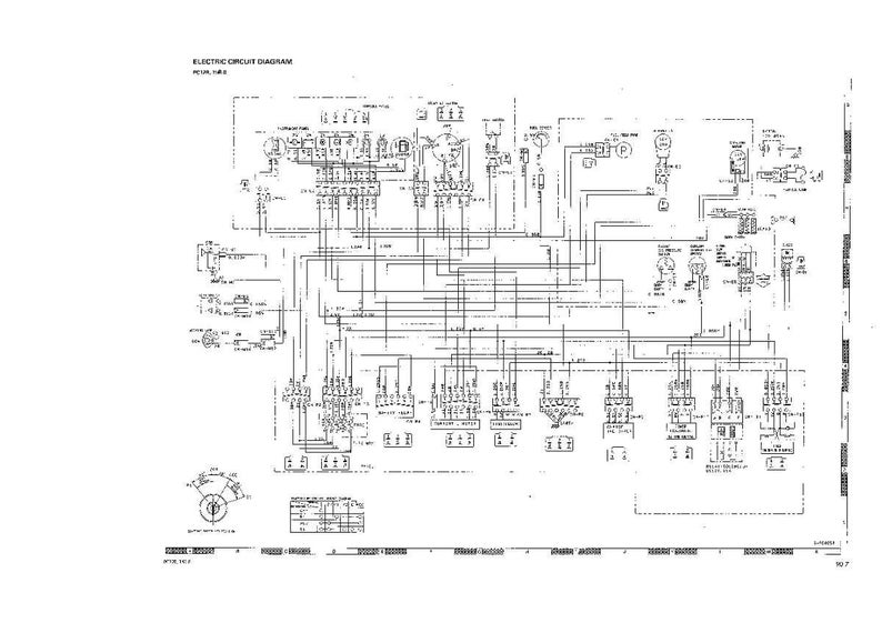 May include: A detailed black and white electrical circuit diagram. The diagram includes text that reads "ELECTRIC CIRCUIT DIAGRAM" and "PEDAL TUBE". The diagram features numerous lines, symbols, and labels.
