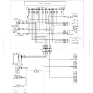 May include: Electric circuit diagram of an air conditioner, with labels for components like the blower motor, compressor, and fuse box. The diagram includes serial number information and is a technical illustration.