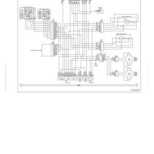 May include: A detailed circuit diagram with text labels and symbols, illustrating electrical connections and components. The diagram includes text that reads "Testing and Adjusting" and "Troubleshooting Code [E-9]", with the model number WA320-5 and the number 20-543.