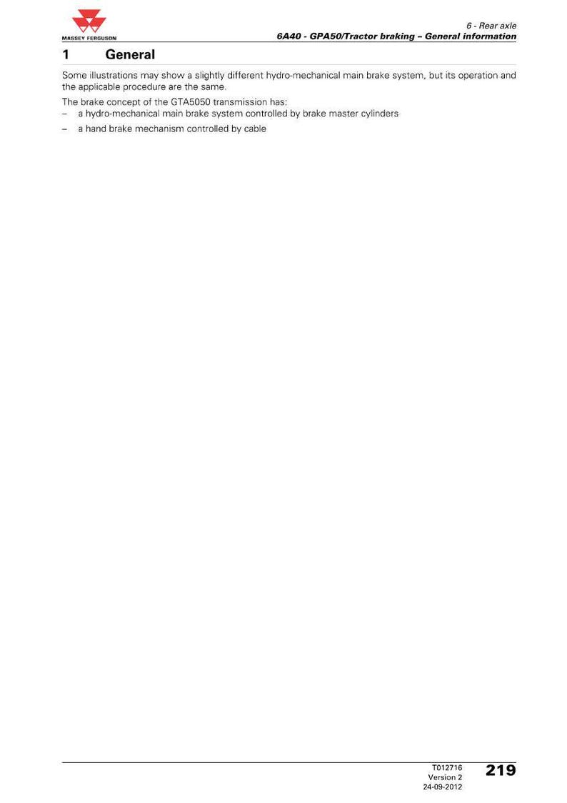 Massey Ferguson 5600-serien modeller 5608 5613 traktor servicemanual PDF | Verkstadsreparation | Direkt nedladdning bild 7