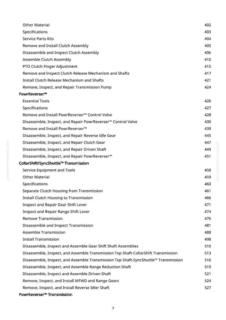 John Deere 5210, 5310, 5410, 5510 Tractor Technical Manual PDF | Instant Download image 7