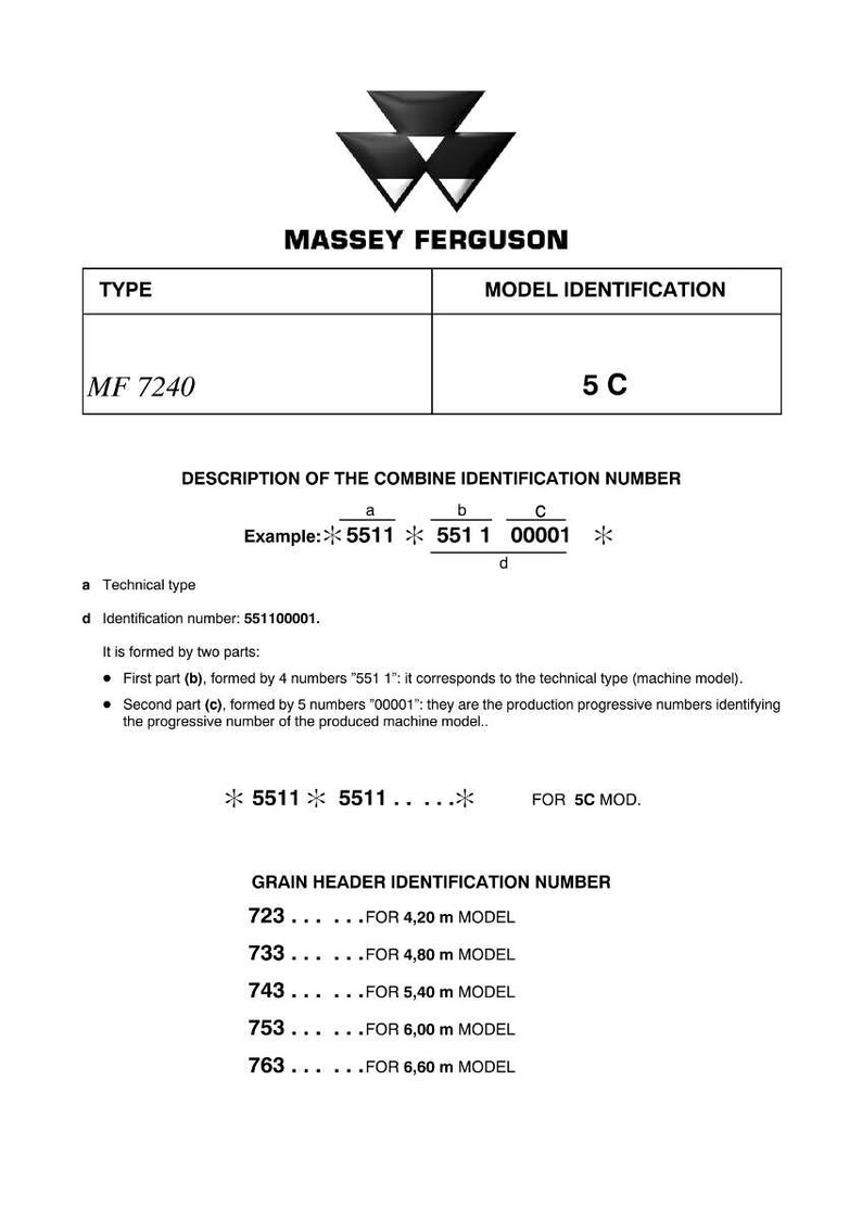 Manual de servicio en PDF para la cosechadora Massey Ferguson 7240 Activa / Reparación en taller / Descarga instantánea imagen 7