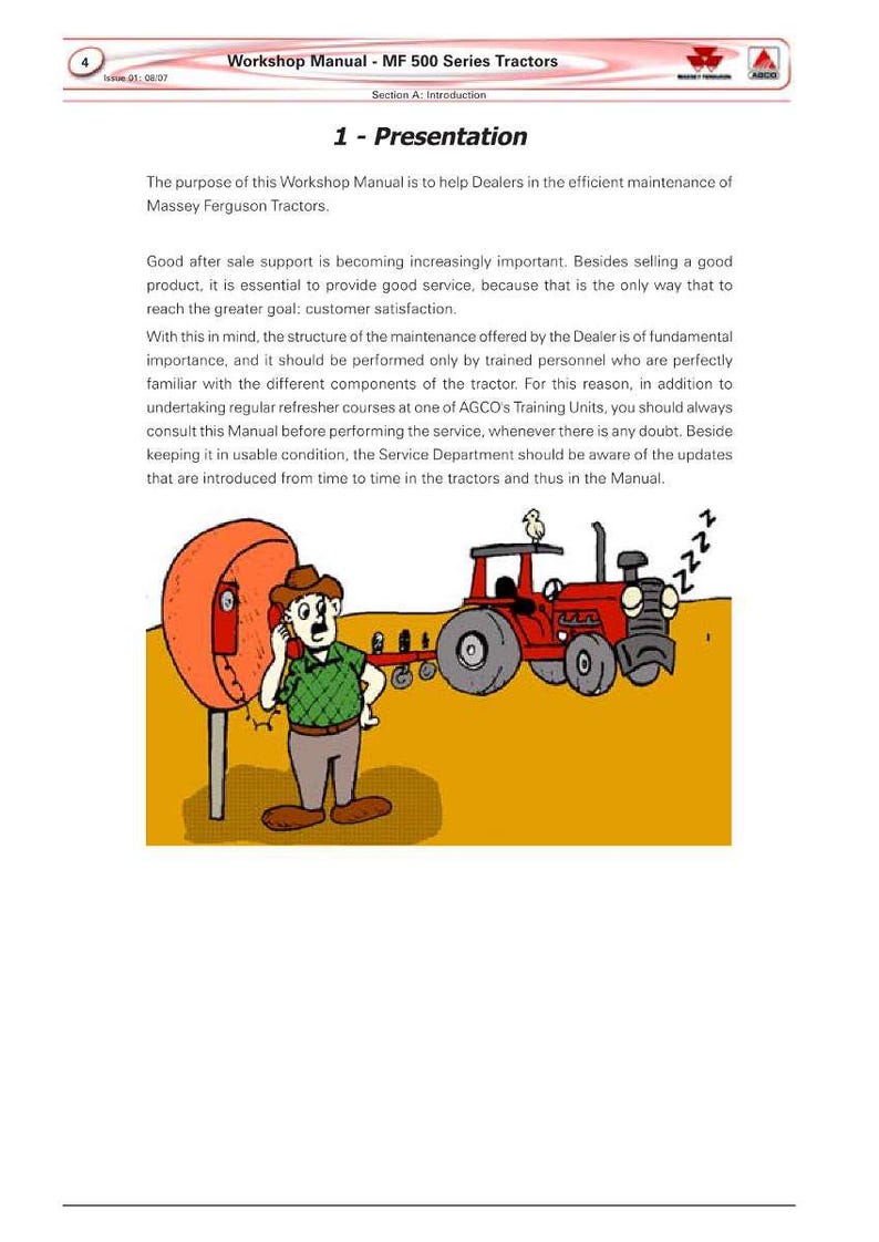 Massey ferguson 573 583 593 596 Tractor Service Manual PDF | Workshop Repair | Instant Download image 8