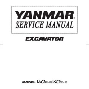 Yanmar Vio45 vio55 5 Excavator Service Manual PDF | Workshop Repair | Instant Download image 2