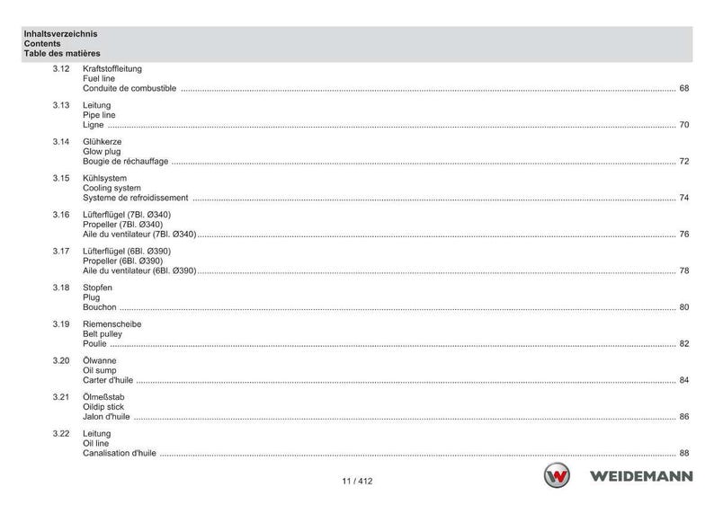 Weidemann 2070Cx50 t Teleskoplastare Reservdelsmanual PDF | Illustrerad katalog | Direktnedladdning bild 11