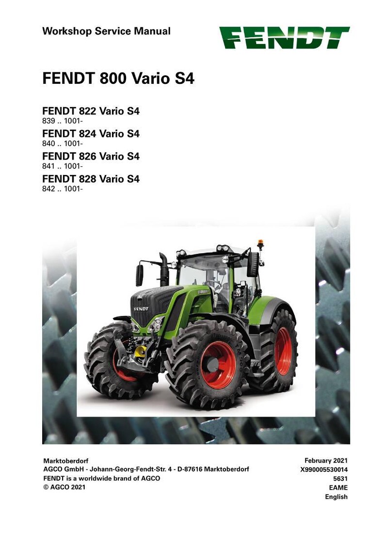 Fendt 800 Vario s4 Tractor Workshop Manual PDF | Service Repair | Instant Download image 2