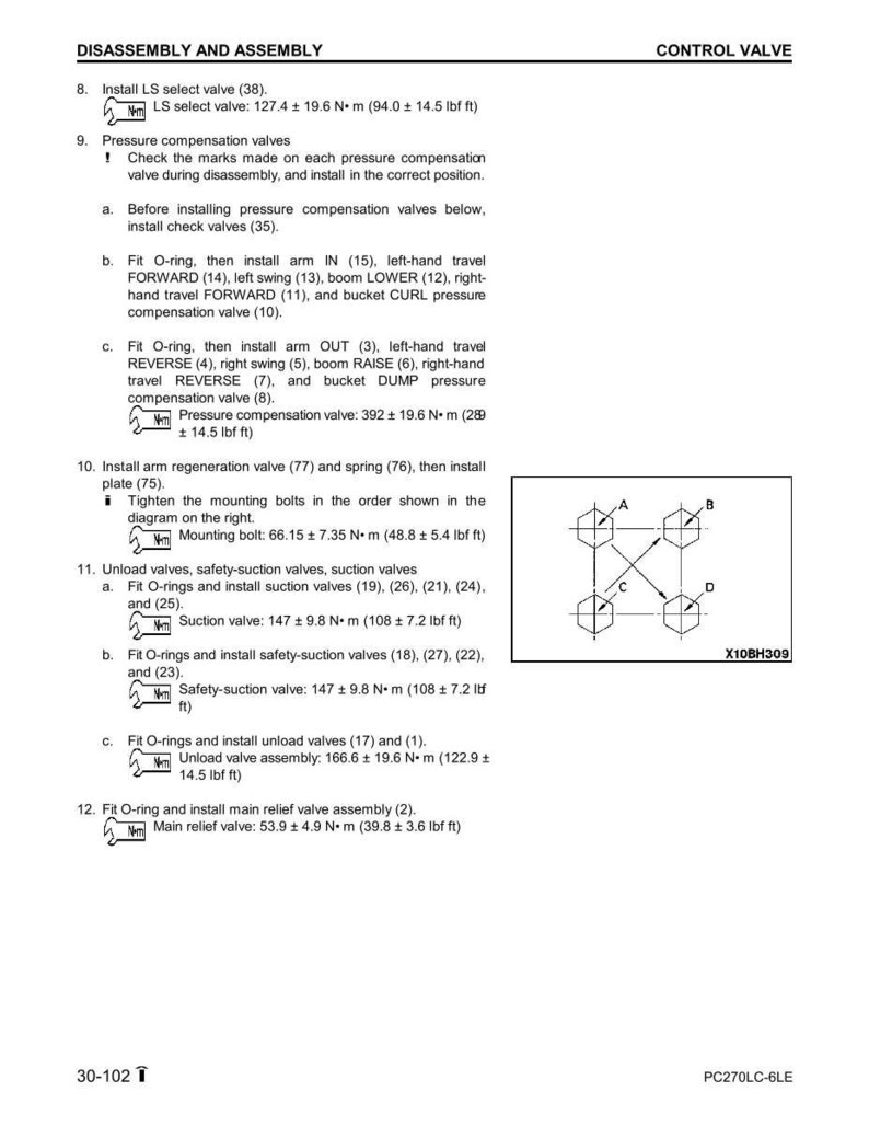 Komatsu PC270LC-6LE hydraulisk grävmaskin servicemanual reparation verkstad PDF-nedladdning bild 10