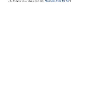 May include: A white page with instructions for a mechanical process. The text describes steps for installing parts and checking adjustments. The number 536 is at the bottom of the page.