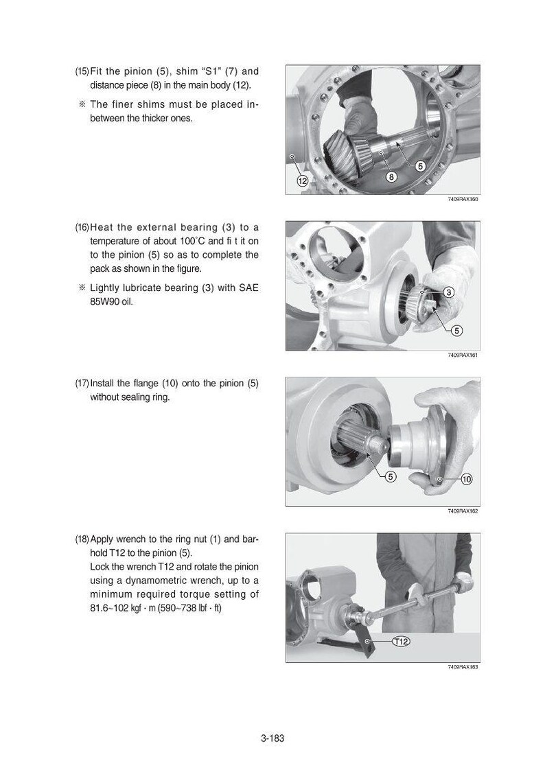 Manuel d'entretien de la chargeuse sur pneus HYUNDAI HL730(TM)-9 | PDF | Téléchargement instantané image 3