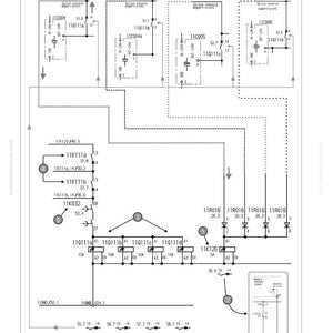 Op de afbeelding: Een gedetailleerd bedradingsschema voor bericht G00330, met meerdere circuitcomponenten en verbindingslijnen. Het schema bevat tekstlabels, numerieke waarden en een verwijzing naar probleemoplossing door G-Codes. Het schema is gelabeld als figuur 7-118.