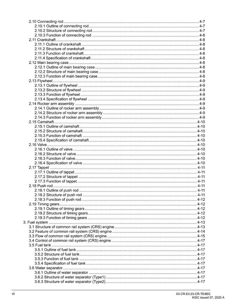 Werkplaatshandleiding Kubota 03 Cr e4 te4bg-motor pdf | Servicereparatie | Direct downloaden afbeelding 8