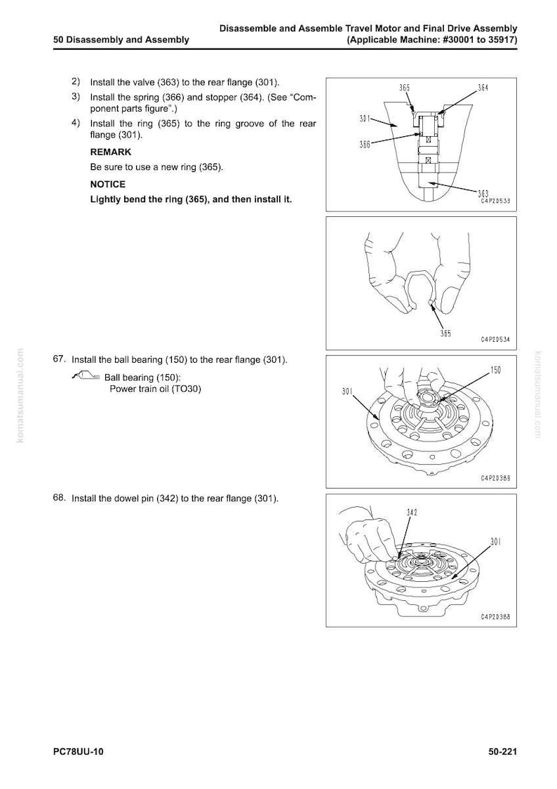 Komatsu PC78UU-10 hydraulisk grävmaskin servicemanual PDF bild 9
