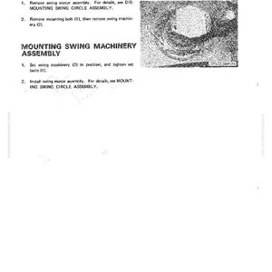 Puede incluir: Una p&aacute;gina de manual que detalla el desmontaje y montaje de maquinaria oscilante. El texto incluye instrucciones para desmontar y montar componentes, con un diagrama que muestra las piezas numeradas. La p&aacute;gina est&aacute; etiquetada como "23-10" y "PC10-3".