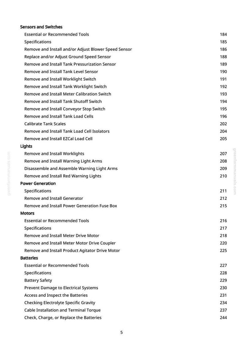 Peut inclure: Une page de manuel avec une table des mati&egrave;res. Le texte comprend des sections sur les capteurs, les interrupteurs, les lumi&egrave;res, la production d'&eacute;nergie, les moteurs et les batteries. Les num&eacute;ros de page sont list&eacute;s.