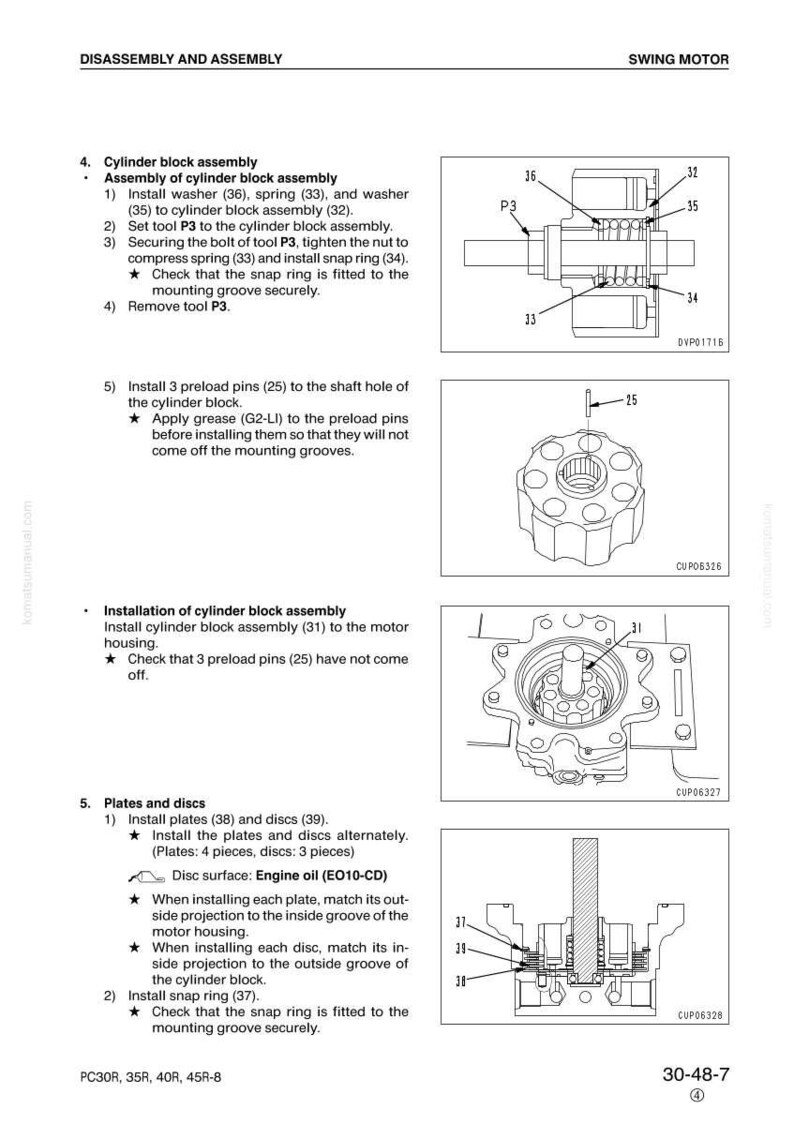Komatsu PC30R-8 PC35R-8 PC40R-8 PC45R-8 Excavator Service Manual image 9