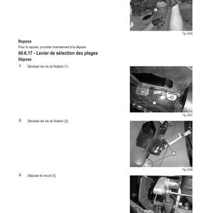May include: Black and white technical diagram with the title "M&Eacute;THODE D'INTERVENTION". The diagram shows steps for removing and installing parts, including text instructions and numbered illustrations of mechanical components.