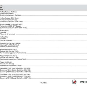 Weidemann 2080 Wheel loader Parts Manual PDF | Illustrated Catalog | Instant Download image 11