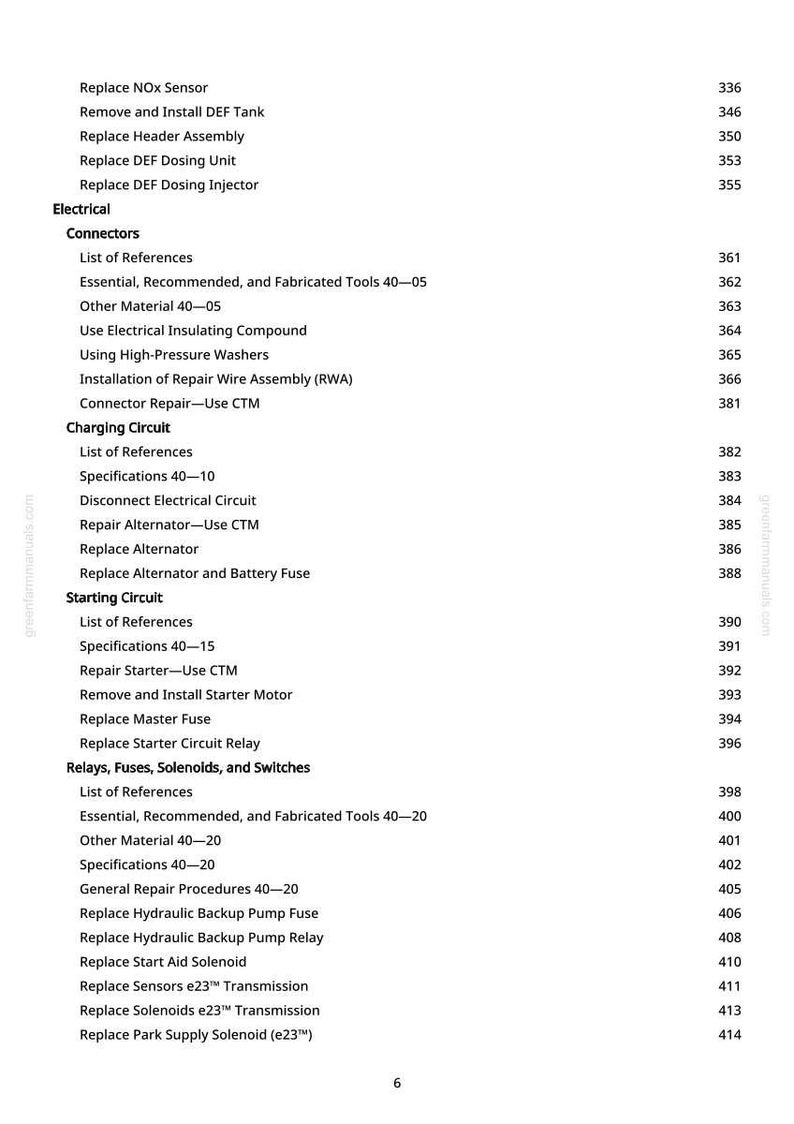 John Deere 8Rt 410, 8Rt 310, 8Rt 370, 8Rt 340 traktorreparationsmanual PDF | Serviceverkstad | Direktnedladdning bild 7