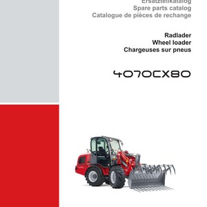 Weidemann 4070Cx80 Wheel loader Parts Manual PDF | Illustrated Catalog | Instant Download image 2