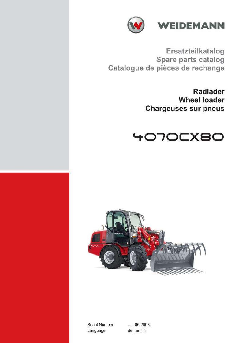 Weidemann 4070Cx80 Wheel loader Parts Manual PDF | Illustrated Catalog | Instant Download image 2