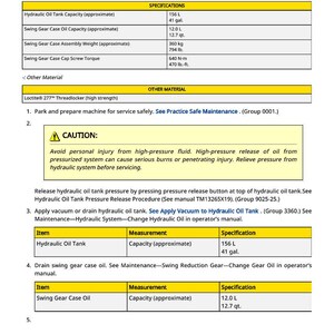 Reparationsmanual för Hitachi Zaxis300lc-6N grävmaskiner i PDF-format | Service och verkstad | Direkt nedladdning bild 9