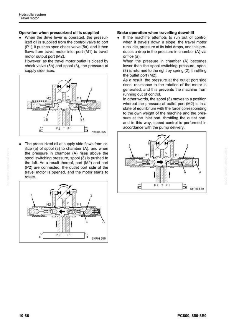 Komatsu PC800 PC850 Hydraulisk grävmaskin Servicemanual PDF bild 4