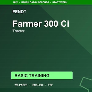 Fendt Farmer 300 ci トラクター サービス トレーニング マニュアル PDF | トレーニング ガイド | 即時ダウンロード 画像 1