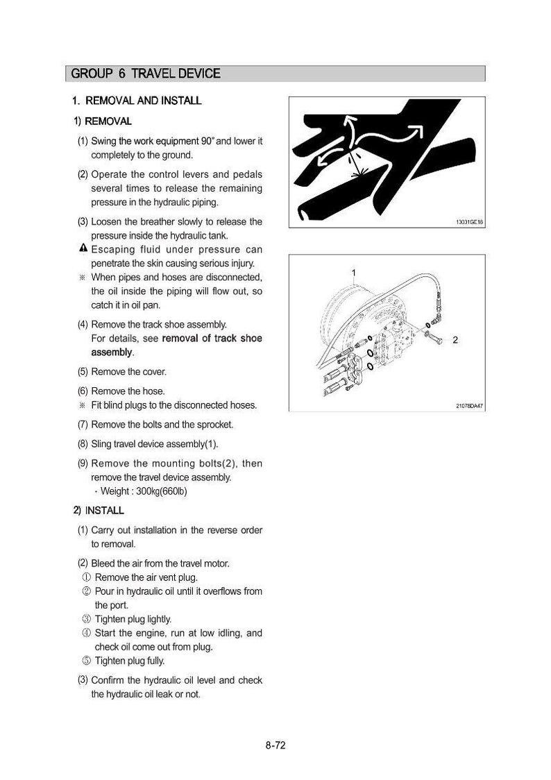 HYUNDAI R245LR (Smart+) Crawler Excavator Service Manual | PDF | Instant Download image 5