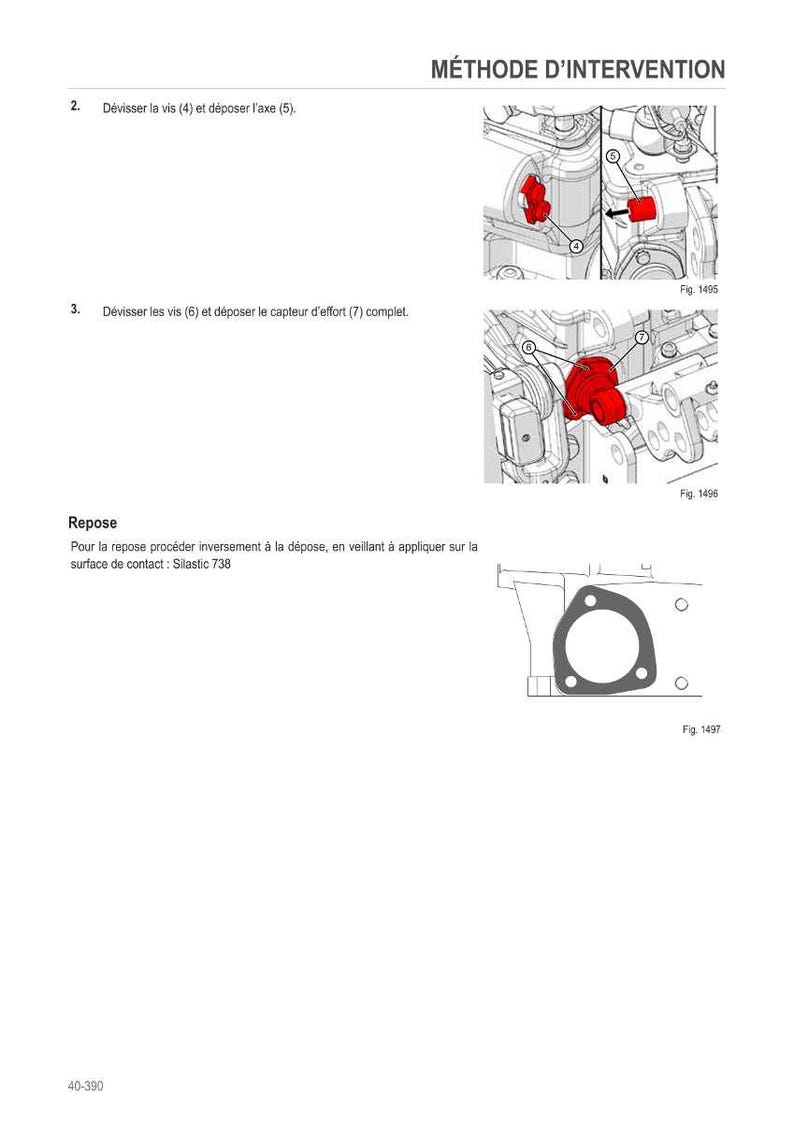 K&ouml;nnte beinhalten: Diagramm, das mechanische Interventionsschritte veranschaulicht. Enth&auml;lt Bilder von Komponenten, die mit Nummern und Text beschriftet sind. Der Text enth&auml;lt Anweisungen zum Entfernen von Schrauben und eines Sensors. Eine Dichtung ist ebenfalls abgebildet.