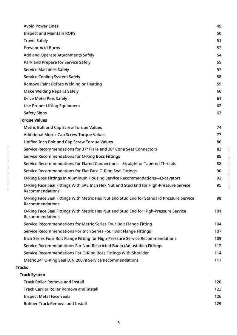 John Deere 30 P grävmaskin reparationsmanual PDF | Serviceverkstad | Direkt nedladdning bild 2